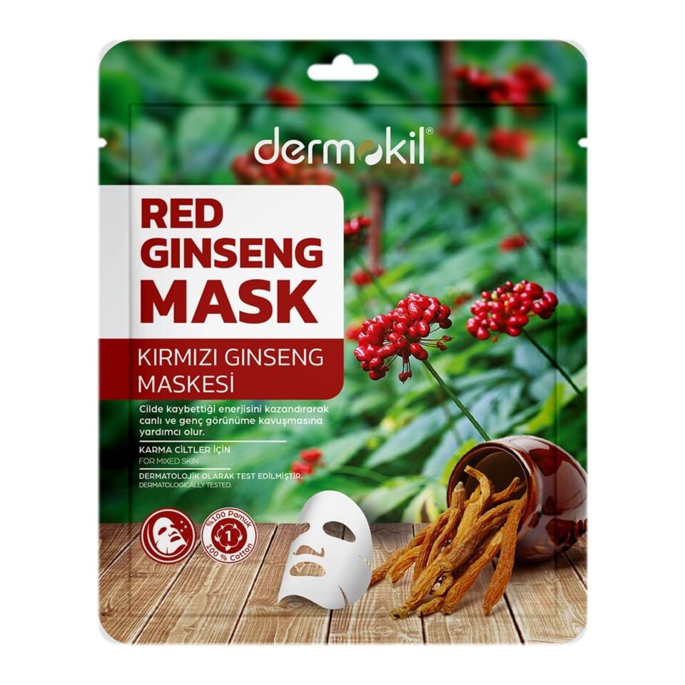 DERMOKİL KIRMIZI GİNSENG MASKESİ 20 GR