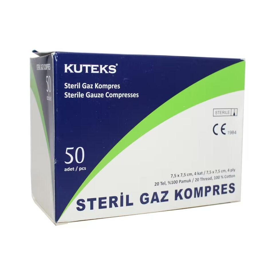 KUTEKS GAZ  KOMPRES 7.5*7.5 50'Lİ - EKO