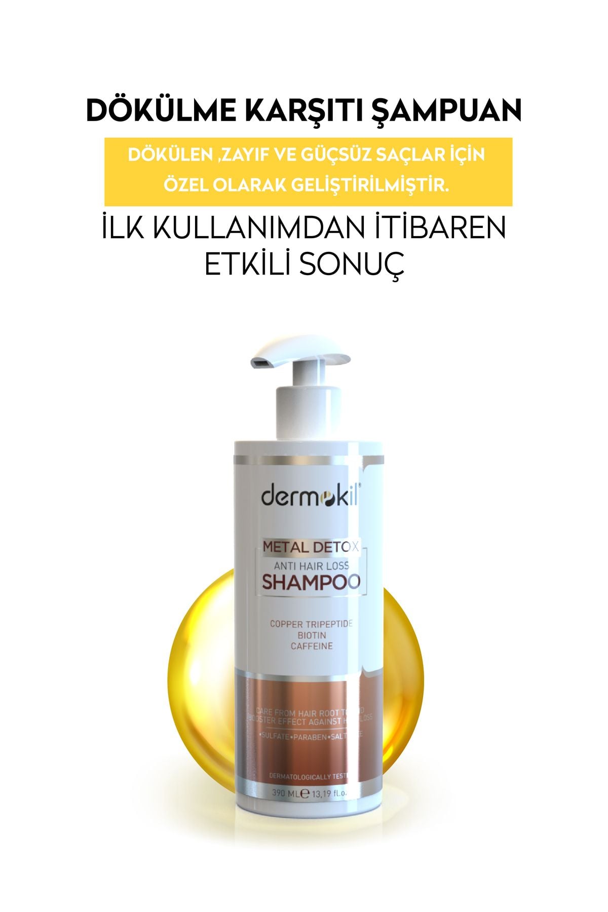DERMOKİL DÖKÜLME KARŞITI ŞAMPUAN 390 ML