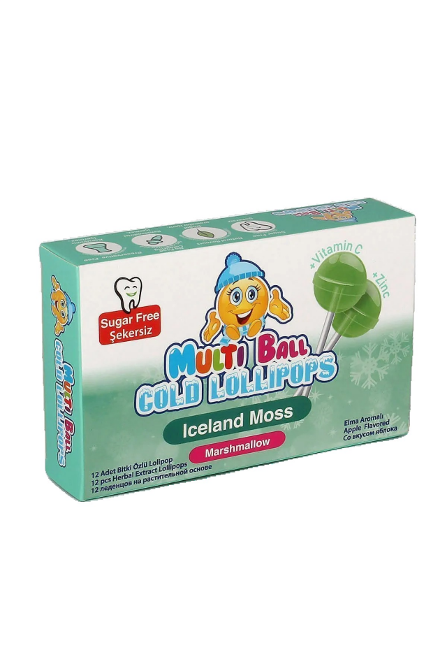 MULTIBALL COLD - ICELAND MOSS 12 Lİ LOLİPOP
