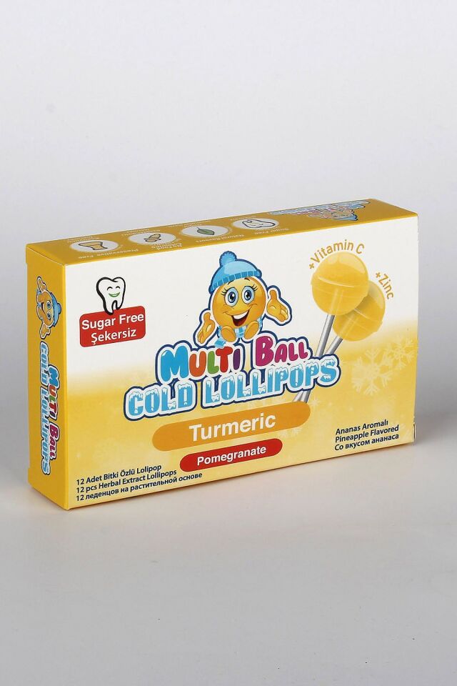 MULTIBALL COLD - TURMERİC 12 Lİ LOLİPOP