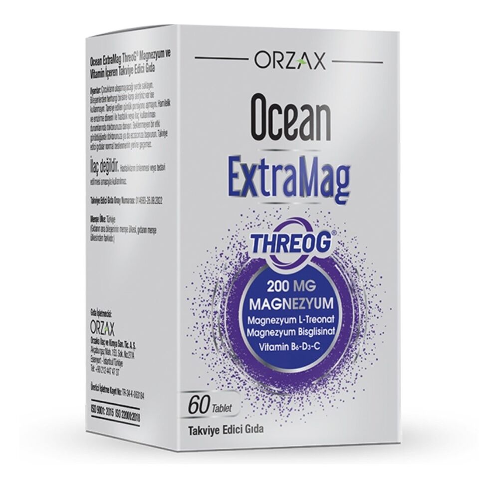OCEAN EXTRAMAG THREOG 200 MG MAGNEZYUM 60 TABLET