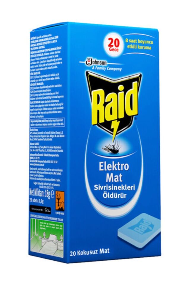 RAİD ELEKTRO MAT 20'Lİ TABLET