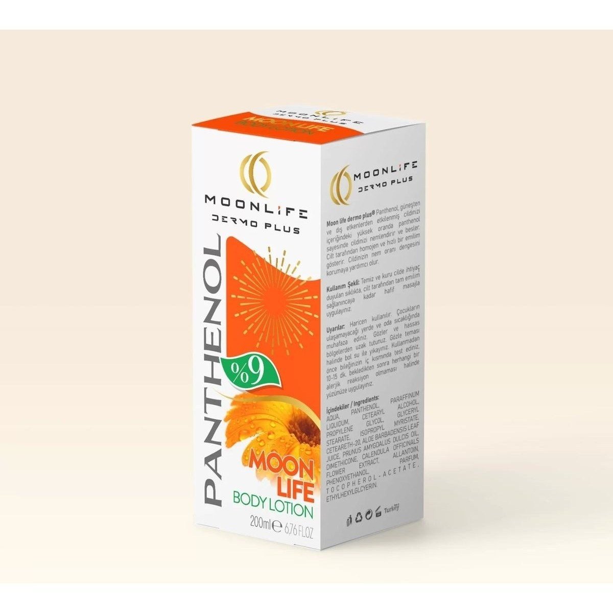 MOON LİFE (DERMO PLUS ) PANTHENOL VÜCUT LOSYONU 200 ML
