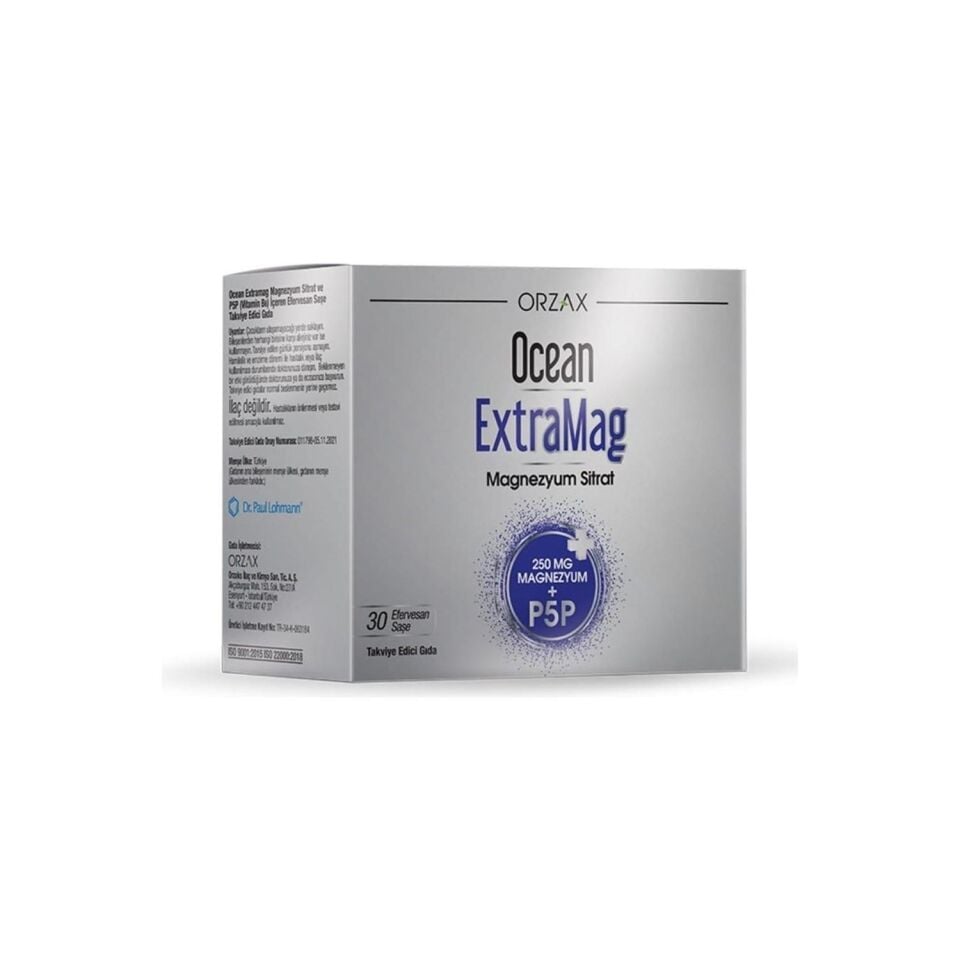 OCEAN EXTRAMAG MAGNEZYUM SITRAT 250 MG 30 SASE
