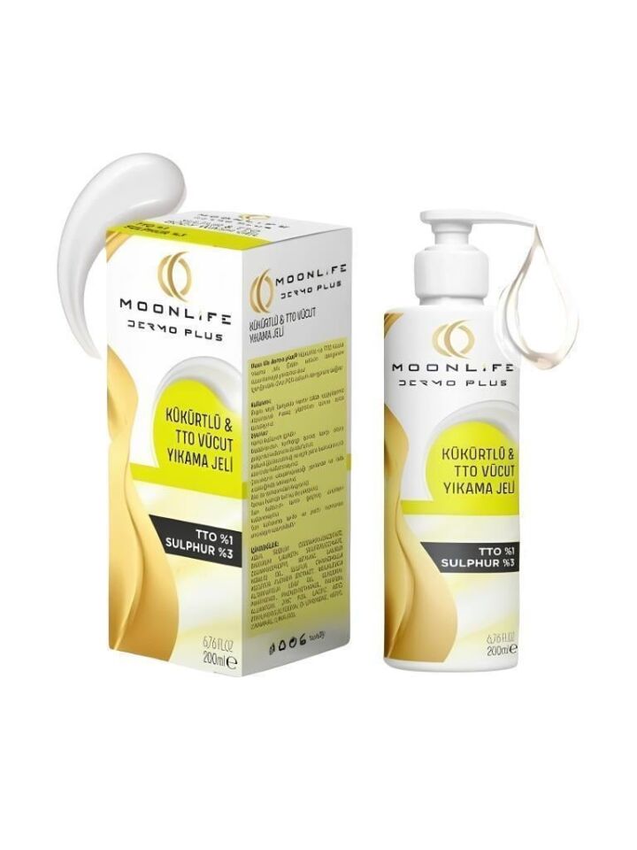 MOON LİFE (DERMO PLUS) KÜKÜRT SÜLFÜR TTO VÜCUT YIKAMA JEL 200 ML