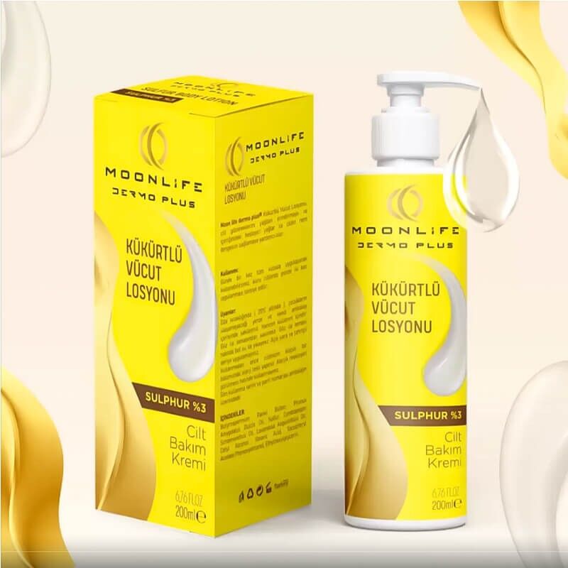 MOON LİFE (DERMO PLUS) KÜKÜRT SÜLFÜR VÜCUT LOSYONU 200 ML
