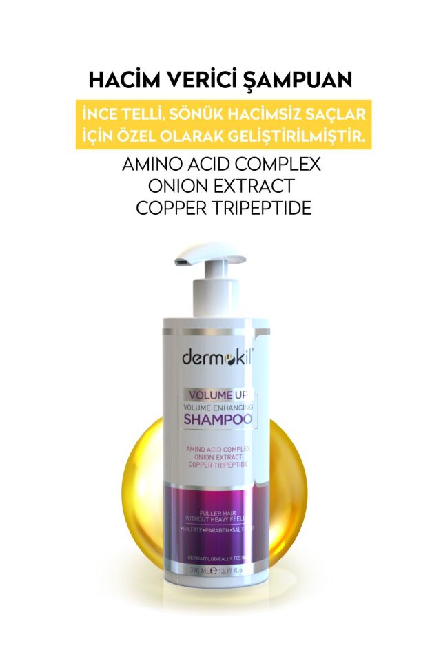 DERMOKIL HACİM VEREN ŞAMPUAN 390 ML