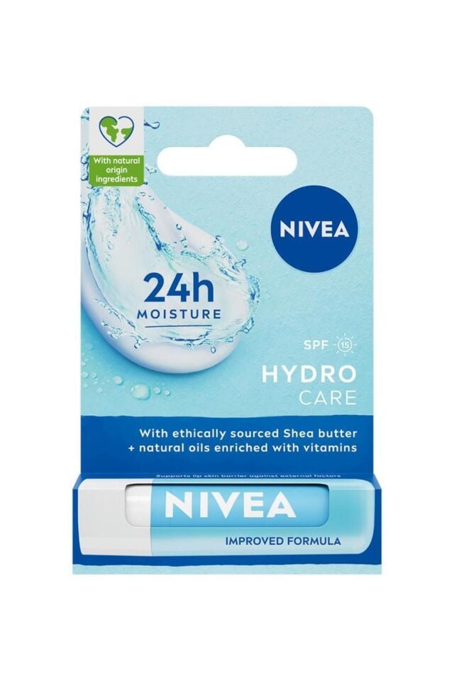NİVEA BAKIM YAPAN DUDAK BAKIM KREMİ HYDRO CARE SPF15 4,8 GR