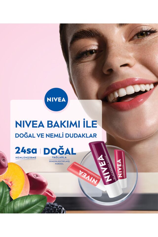 NİVEA LİP DUDAK BAKIM KREMİ - ŞEFTALİ