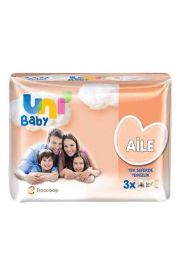 UNİ BABY ISLAK MENDİL AİLE 3 LÜ 3X52 Lİ