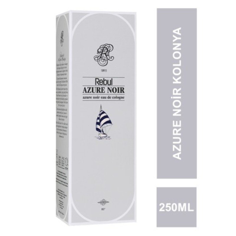 REBUL AZURE NOİR KOLONYA CAM ŞİŞE 250 ML