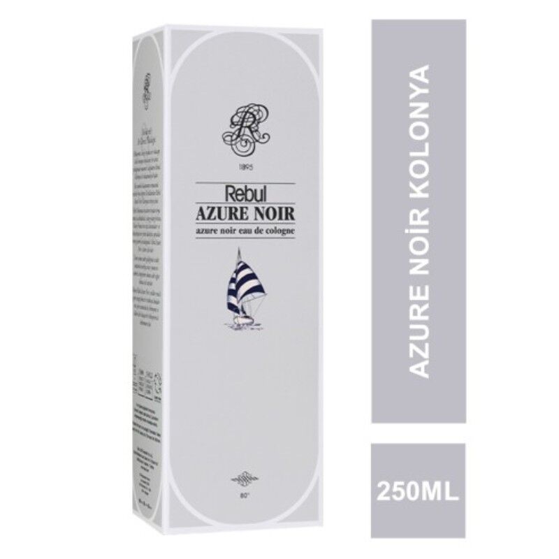 REBUL AZURE NOİR KOLONYA CAM ŞİŞE 250 ML