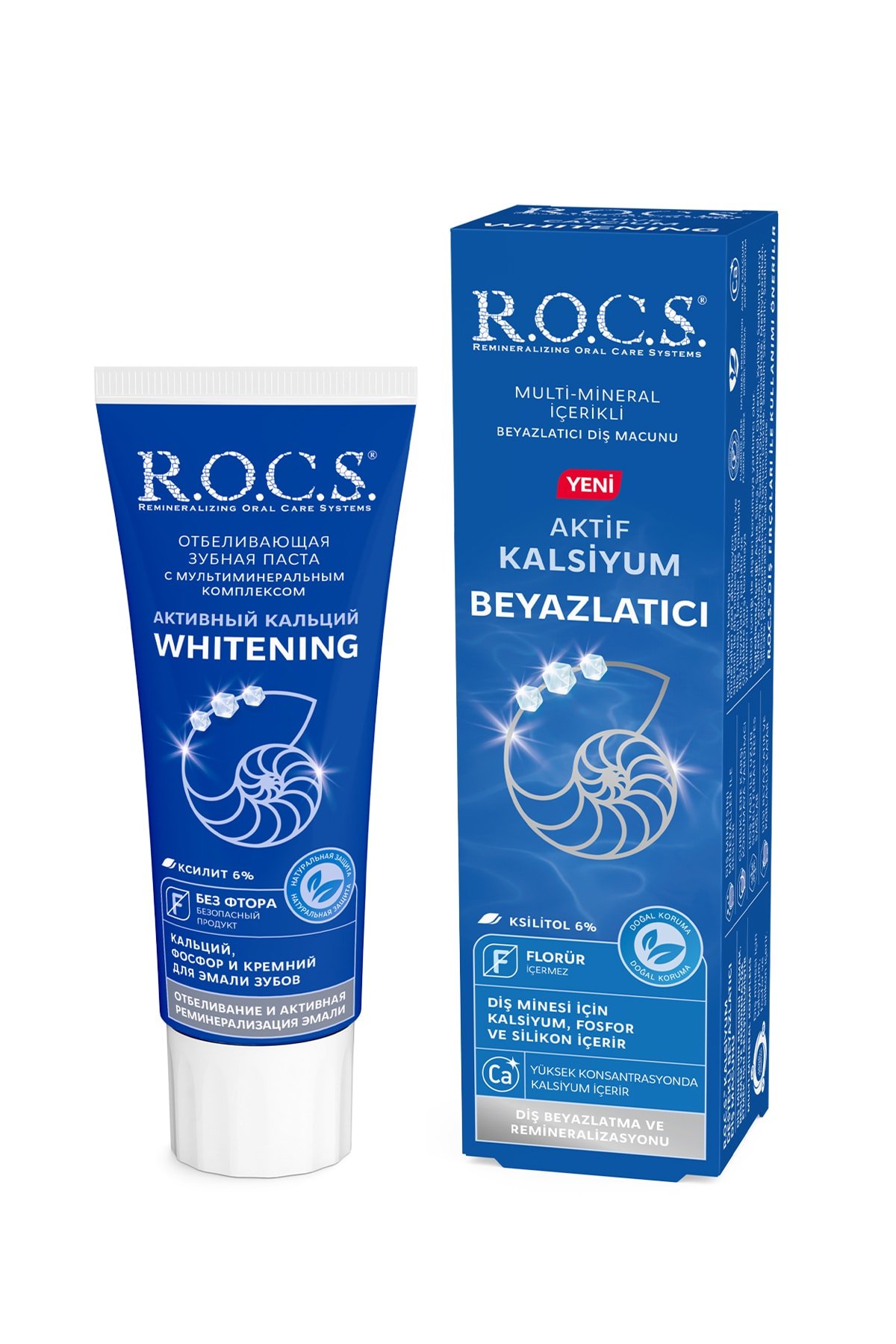 ROCS AKTİF KALSİYUM BEYAZLATICI DİŞ MACUNU 75 ML
