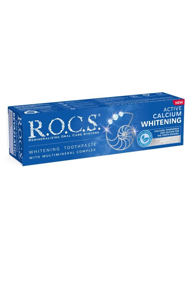 ROCS AKTİF KALSİYUM BEYAZLATICI DİŞ MACUNU 75 ML