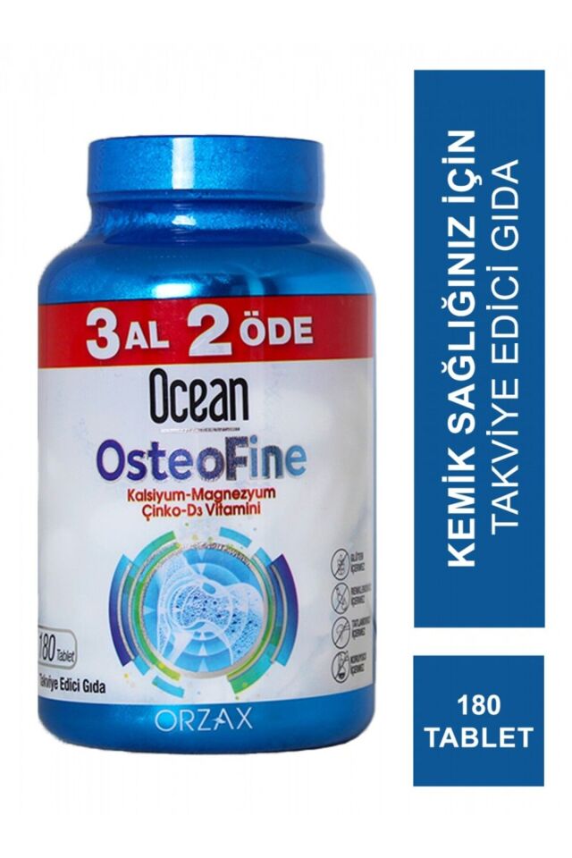 OCEAN OSTEOFINE KALSIYUM MAGNEZYUM CINKO D3 180 TABLET
