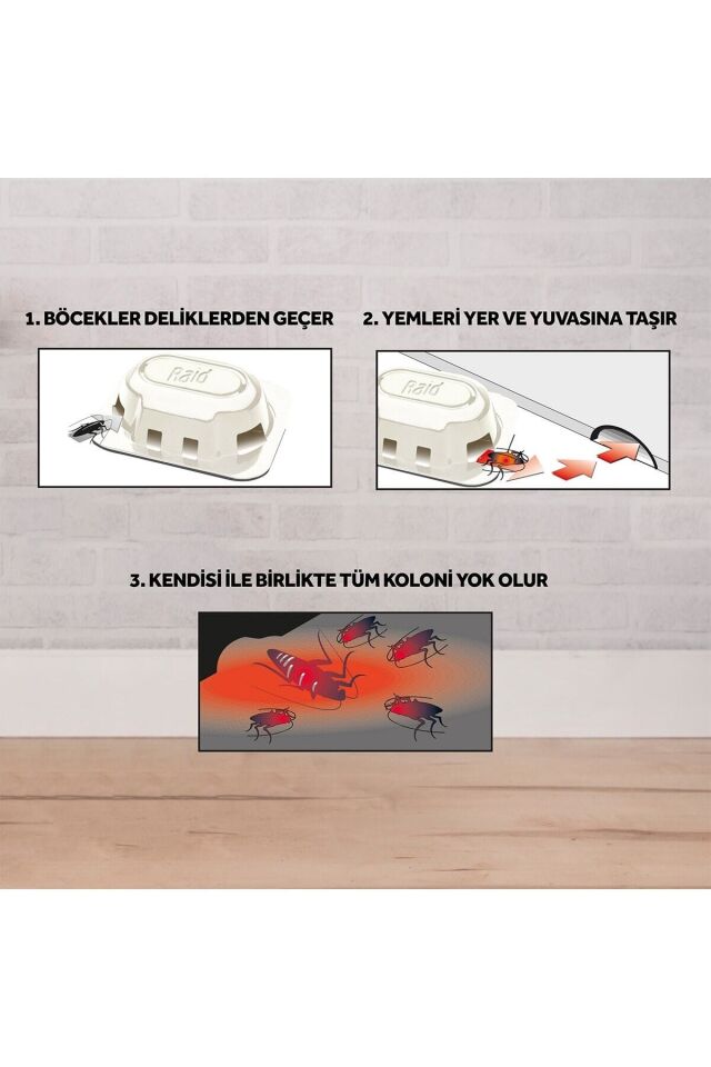 RAİD HAMAM BÖCEĞİ YEMİ 6 LI