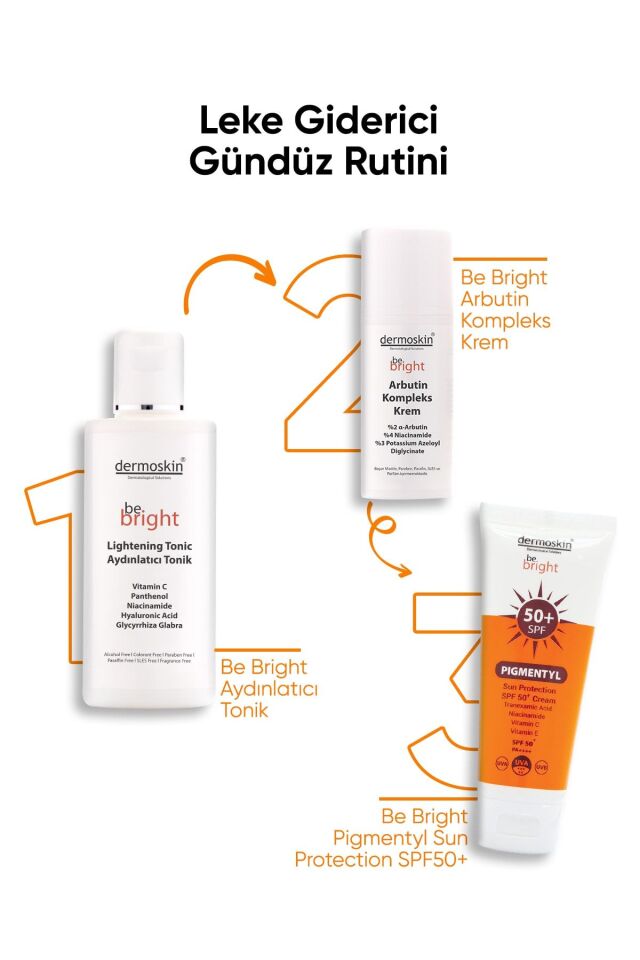DERMOSKİN BE BRİGHT PİGMENTYL GÜNEŞ KREMİ SPF50+ 75 ML - İKİLİ KOFRE