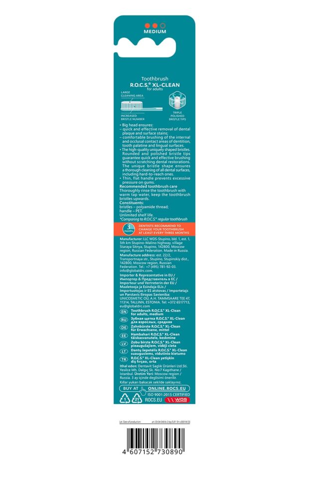 ROCS DİŞ FIRÇASI CLEAN MEDİUM XLARGE