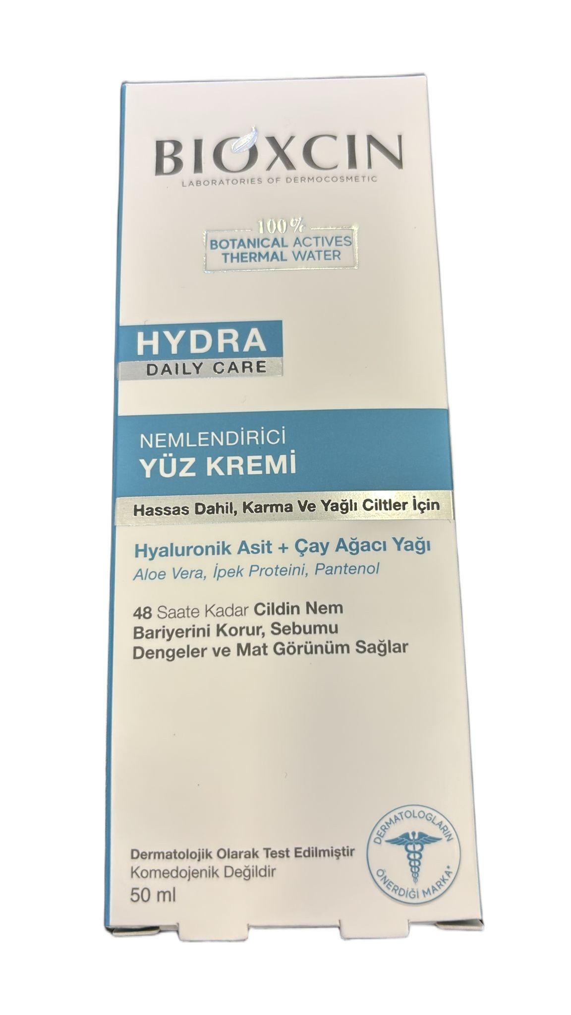 BIOXCIN HYDRA DAILY CARE KARMA VE YAĞLI CİLTLER İÇİN NEMLENDİRİCİ KREM 50ML