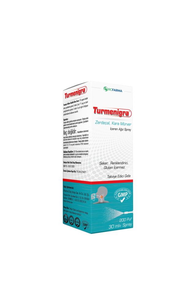 TURMENİGRA TURMERİC SAMBUCUS NİGRA MOUTH SPRAY 200 PUF 30 ML