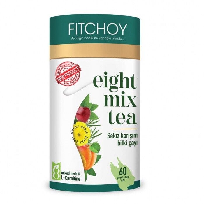 FİTCHOY 8 MİX DETOX ETKİLİ SEKİZ KARIŞIM BİTKİ ÇAYI 60 ADET 90GR