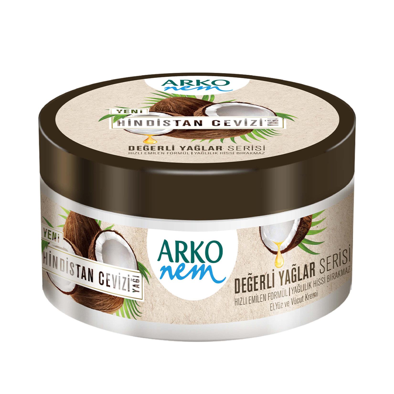 ARKO NEM KREM DEĞERLİ YAĞLAR HİNDİSTAN CEVİZİ 250 ML