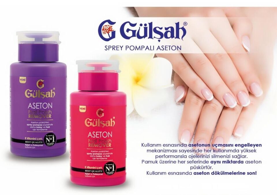 ASETON GÜLŞAH POMPALI 175ML