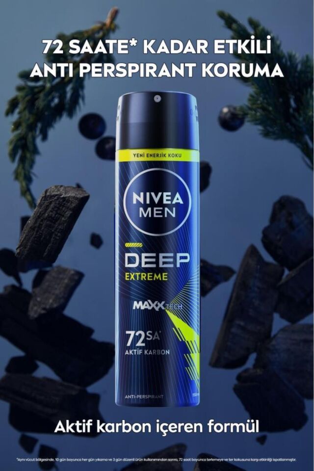 NİVEA MEN DEEP EXTREME DEODORANT 150 ML