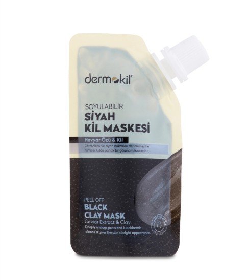 DERMOKİL SOYULABİLİR SİYAH KİL MASKESİ 50 ML