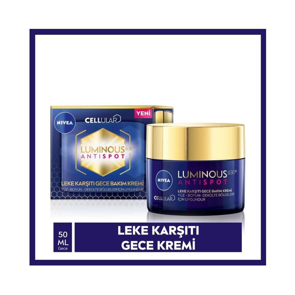 NİVEA CELLULAR LUMİNOUS LEKE KARŞITI GECE KREMİ 50 ML