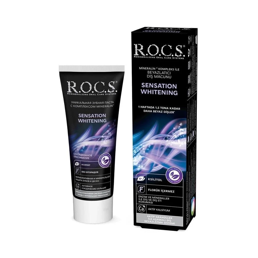 ROCS SENSATİON WHİTENİNG BEYAZLATICI PARLATICI DİŞ MACUNU 60 ML