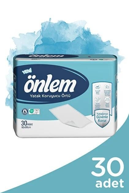 ÖNLEM YATAK KORUYUCU 60 CM X 90 CM 30'LU