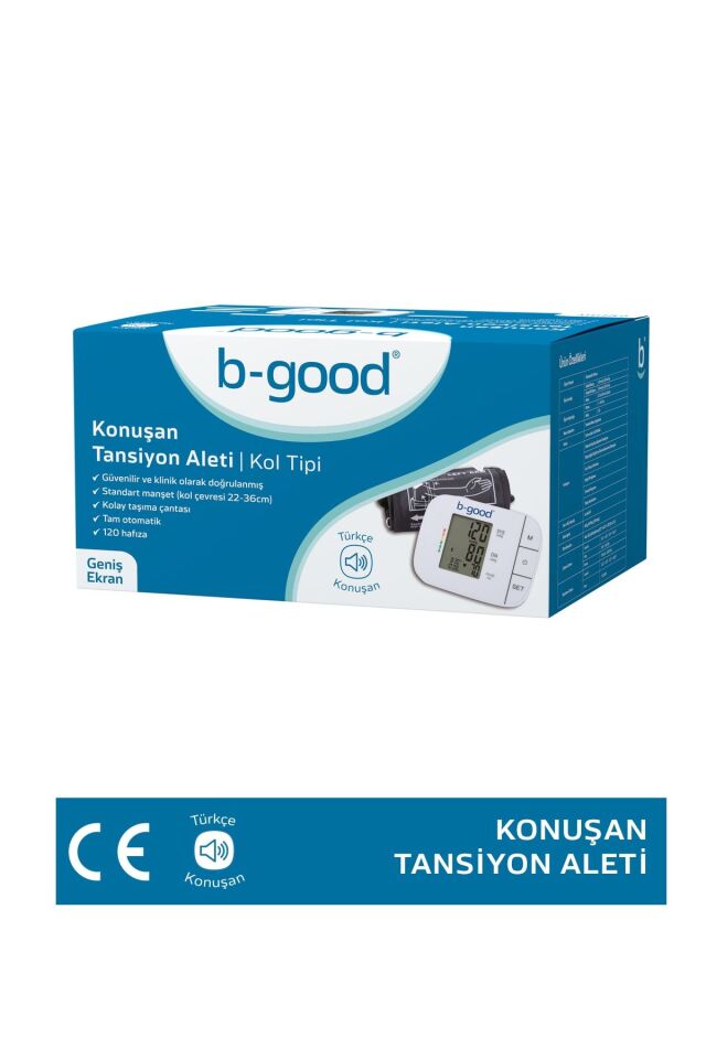 B-GOOD KONUŞAN KOL TİPİ TANSİYON ALETİ