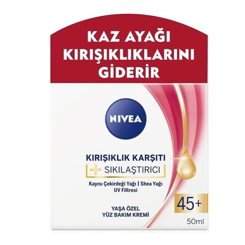 NIVEA KIRIŞIKLIK KREMİ 45+ YAŞ 50ML