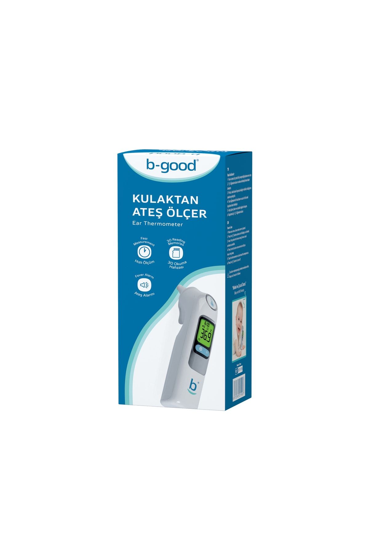 B-GOOD KULAKTAN ATEŞ ÖLÇER DERECE DET 1015