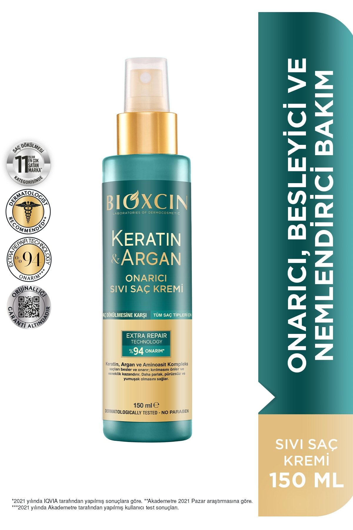 BIOXCIN KERATIN ARGAN SIVI SAC KREMI 150ML
