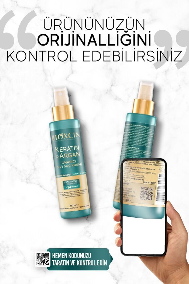 BIOXCIN KERATIN ARGAN SIVI SAC KREMI 150ML