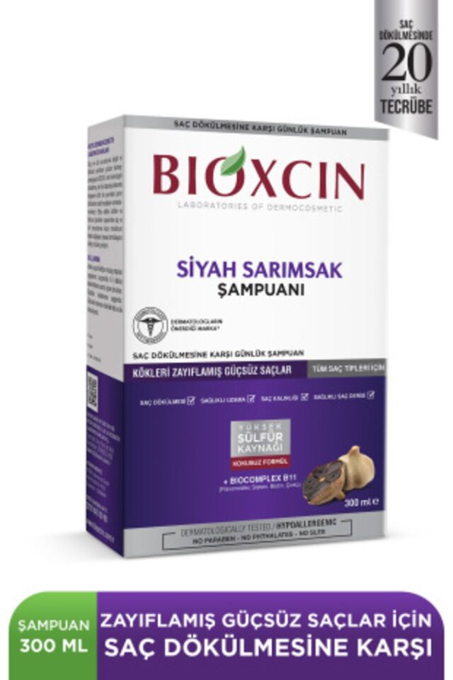 BIOXCIN SIYAH SARIMSAK ŞAMPUANI 300 ML