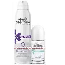 CİRE ASEPTİNE AMETHYST DEODORANT + DETOX ROLL-ON AVANTAJ PAKETİ