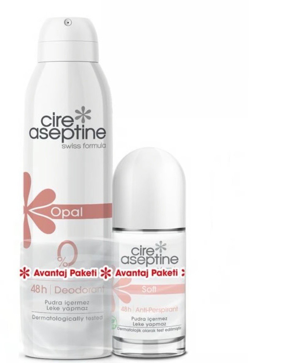 CİRE ASEPTİNE OPAL DEODORANT + SOFT ROLL-ON AVANTAJ PAKETİ