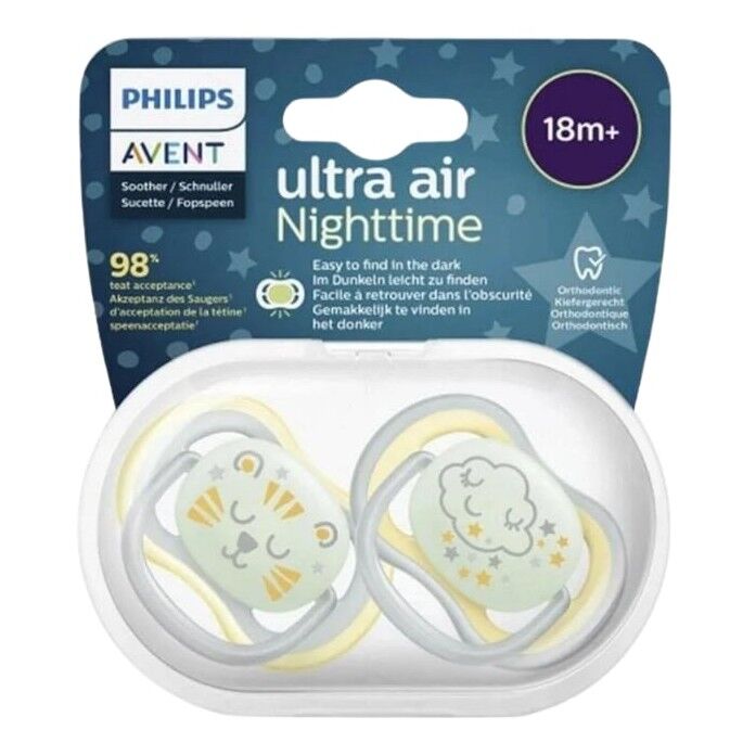AVENT ULTRA AIR NIGHT TIME 18+ AY ERKEK 2'Lİ EMZİK