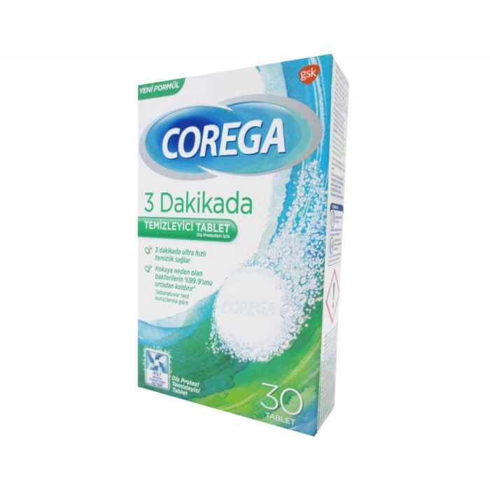 COREGA TEMİZLEYİCİ TABLET 30 LU 3 DAKİKA