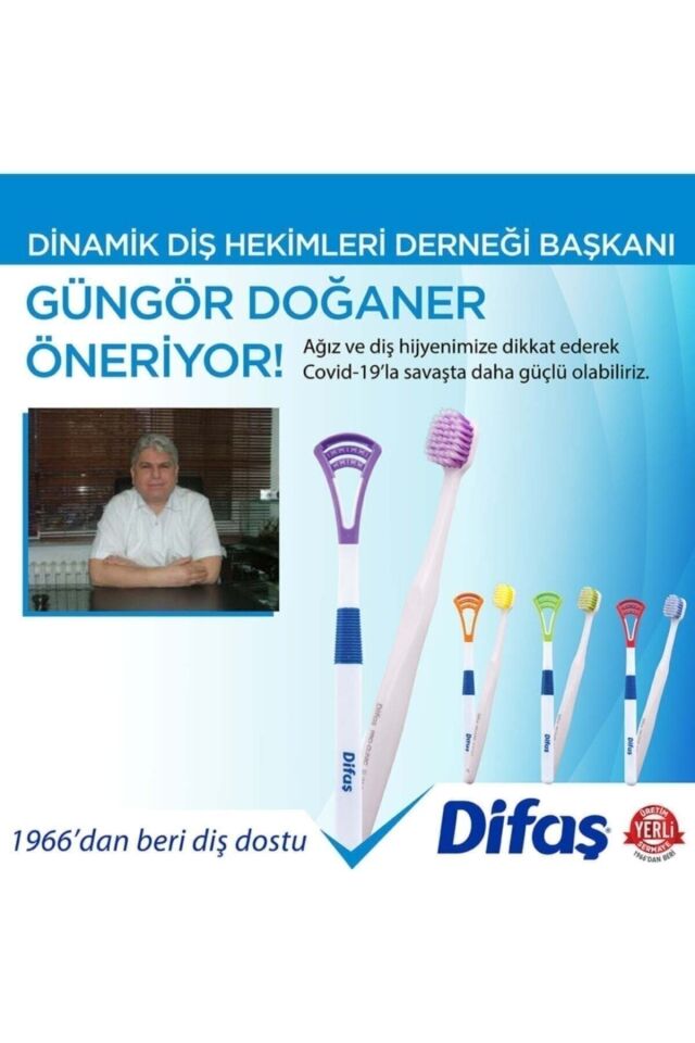 DİFAŞ FULLCARE DİŞ FIRÇASI VE DİL TEMİZLEME SETİ