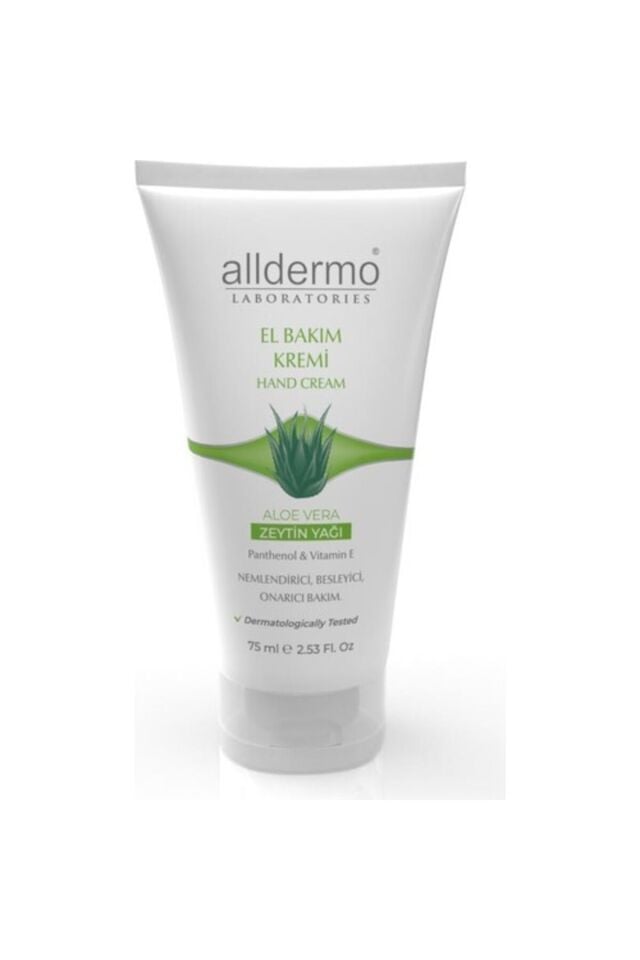 ALLDERMO ZEYTİNYAĞI VE ALOE VERALI EL BAKIM KREMİ 75 ML