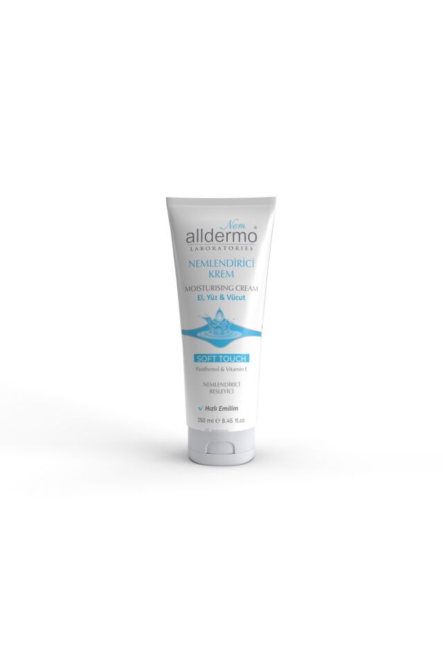 ALLDERMO SOFT TOUCH TÜP NEMLENDİRİCİ EL KREMİ 250 ML