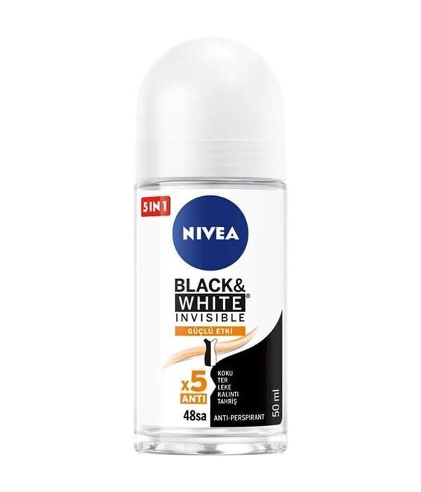 NIVEA ROLL ON WOMEN BLACK&WHITE INVISIBLE GÜÇLÜ ETKİ 50 ML