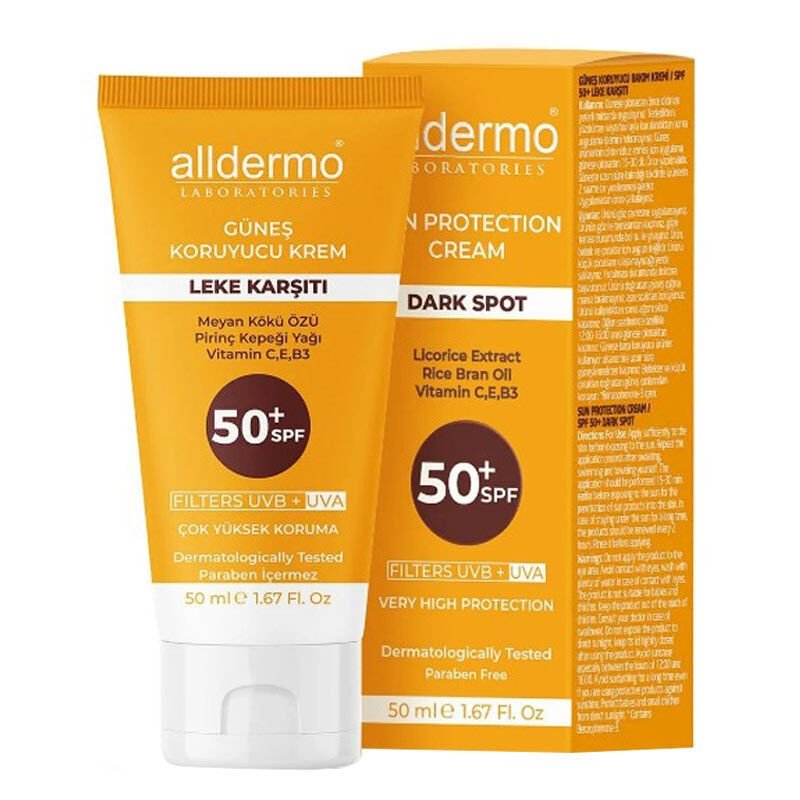 ALLDERMO LEKE KARŞITI GÜNEŞ KORUYUCU KREM SPF50 50 ML
