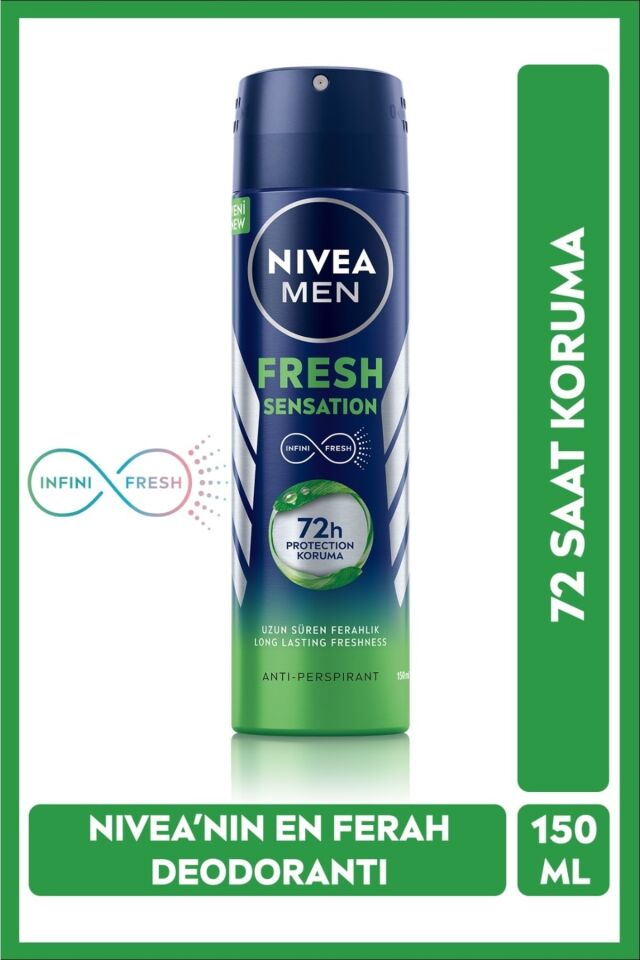 NIVEA DEODORANT FOR MEN FRESH SENSATION 150 ML