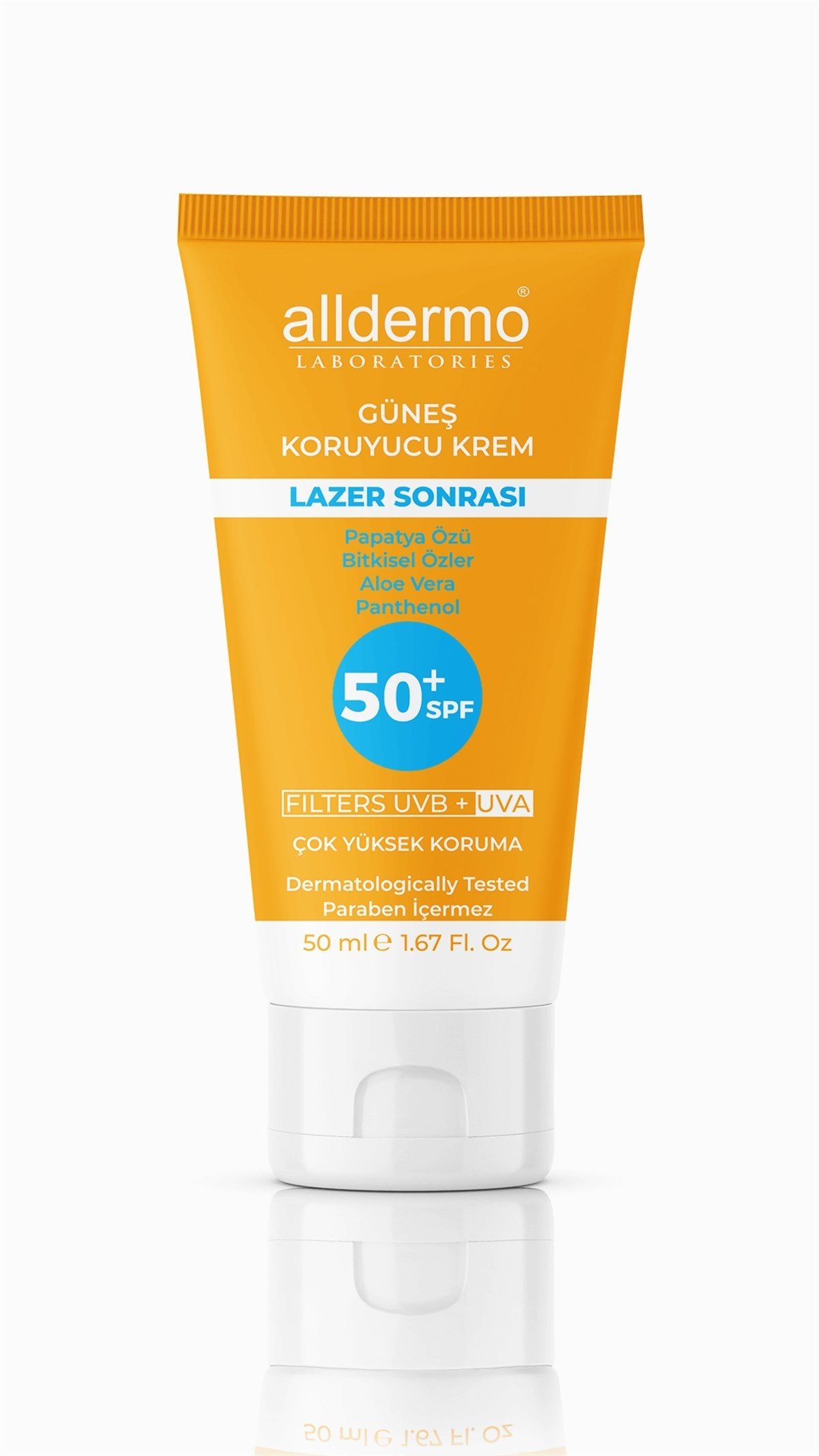 ALLDERMO SPF50 LAZER EPİLASYON SONRASI CİLT KREMİ 50 ML